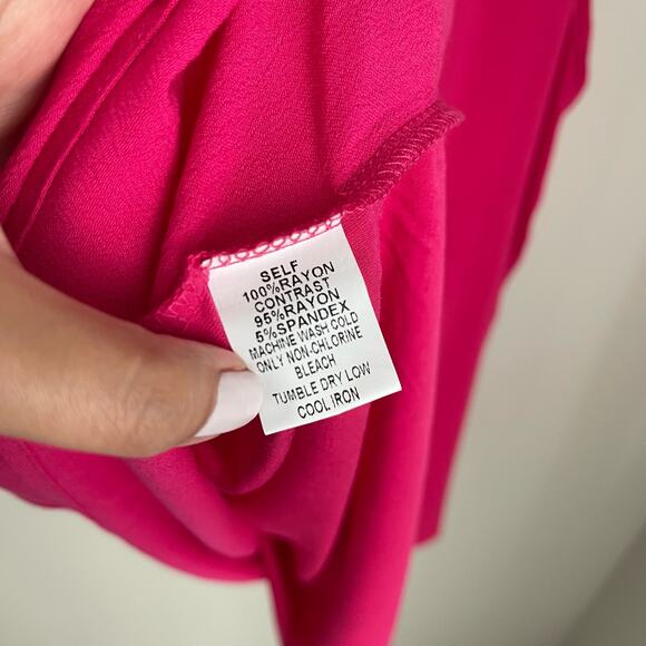 NWT Papermoon StitchFix Pink Magenta Ryan Button Tank Blouse (Size 3X) - Picture 8 of 8